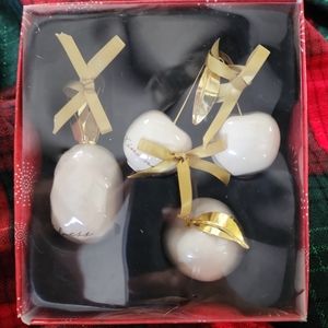 Dayspring Christian Fruit of the Spirit Christmas Ornament Trio